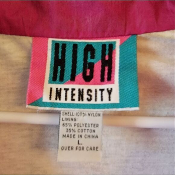 đť…şVintage 80s 90s High Intensity Floral Wibdbreaker Size Large - Picture 3 of 5